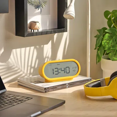 Ikea Rödsträfse Alarm Clock With Hygro-/thermometer, Yellow, 6 ¾x3 ¼x2 ¼ "