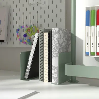 Ikea Relatera Bookend, Light Gray-green, 2 Pieces