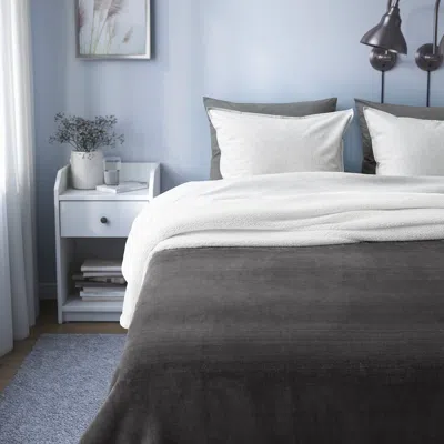 Ikea Revsuga Blanket, Gray, Full/queen