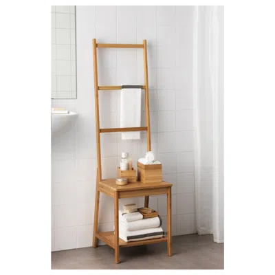 Ikea Rågrund Chair With Towel Rack, Bamboo, Width: 15 3/8 "