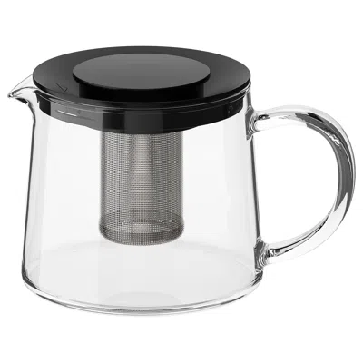 Ikea Riklig Teapot, Glass, 0.6 Qt In Transparent