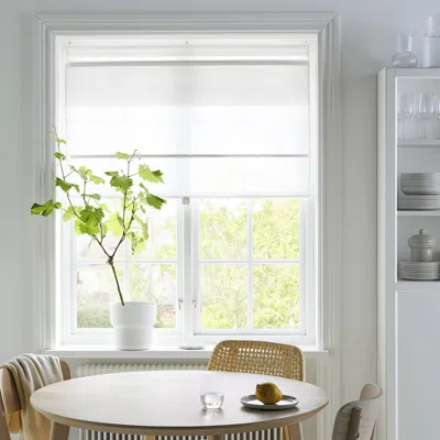 Ikea Ringblomma Roman Blind, White, 30x63 "