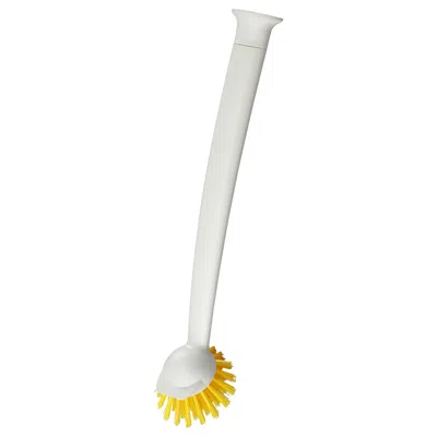 Ikea Rinnig Dish Brush, Bright Yellow/off-white, Length: 11 "