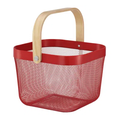 Ikea Risatorp Wire Basket, Bright Red, 9 ¾x10 ¼x7 "
