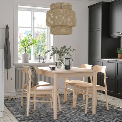 Ikea Rönninge Extendable Table, Birch, 46 1/2/68 1/8x30 3/4 "