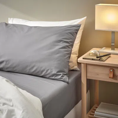 Ikea Rönnveckmal Pillowcase, Gray, Queen