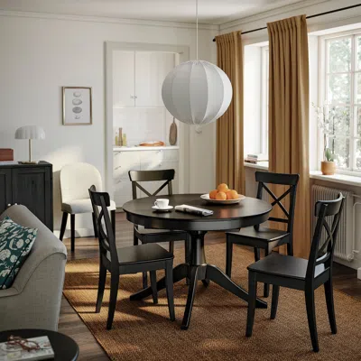 Ikea Rosentorp Chair, Black, Width: 17 3/8 "