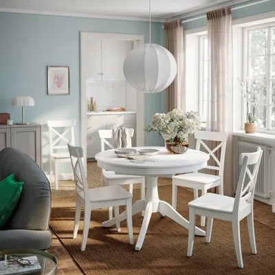 Ikea Rosentorp Extendable Table, White, 43 1/4/61 "
