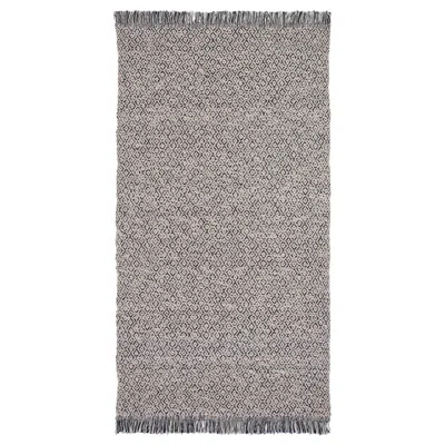 Ikea Rörkär Rug, Flatwoven, Black/natural, 2 ' 7 "x4 ' 11 "