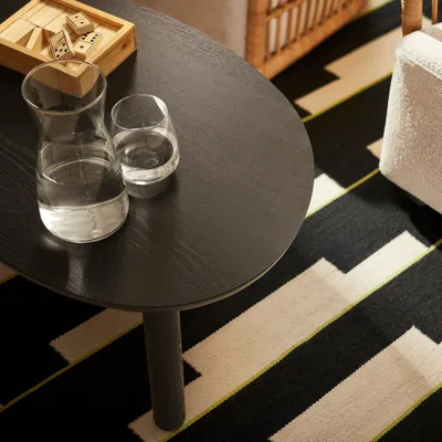 Ikea Örträsk Coffee Table, Black Ash Veneer, 29 1/2x18 7/8 " Square, Rectangular, Modern In Brown