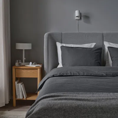 Ikea Rundhagtorn Duvet Cover And Pillowcase(s), Anthracite, Twin