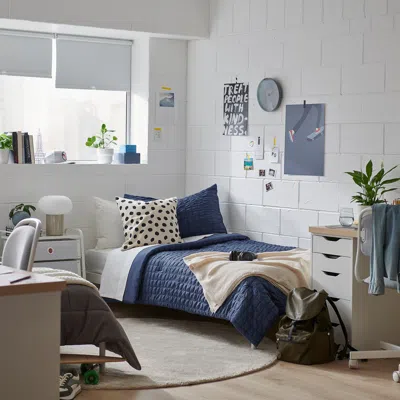 Ikea Rävstarr Comforter Set, Dark Blue, Twin/twin X-long