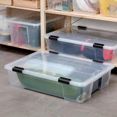 Ikea Samla Clip Lock For Box, 15/34 Gallon, Black, Length: 4 "