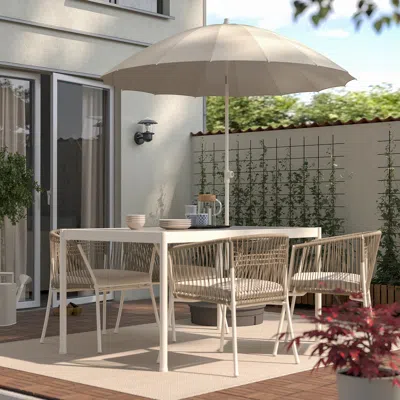 Ikea Samsö Umbrella, Tilting/beige, 78 3/4 " In Burgundy