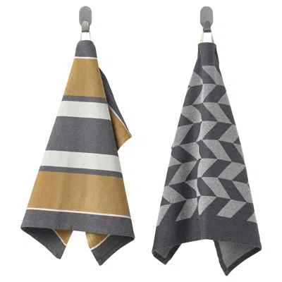 Ikea Sandviva Dish Towel, Yellow/gray, 18x24 " In Multi