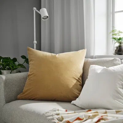 Ikea Sanela Cushion Cover, Beige-yellow, 26x26 "