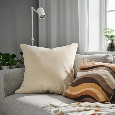 Ikea Sanela Cushion Cover, Light Beige, 26x26 "