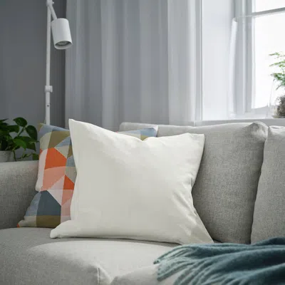 Ikea Sanela Cushion Cover, Off-white, 20x20 "