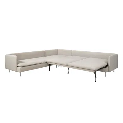 Ikea Söderhamn Corner Sleeper Sofa, 6-seat, Fridtuna Light Beige, Bed Length: 76 3/4 "