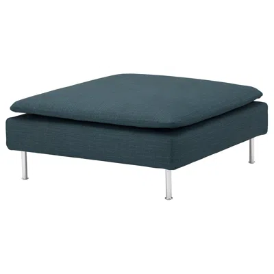 Ikea Söderhamn Ottoman, Hillared Dark Blue, Width: 36 5/8 "