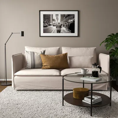 Ikea Söderhamn Sofa, Gransel Natural, Height Including Back Cushions: 32 5/8 "