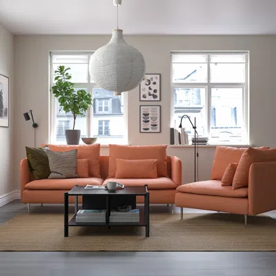 Ikea Söderhamn Sofa, Kelinge Rust, Height Including Back Cushions: 32 5/8 "