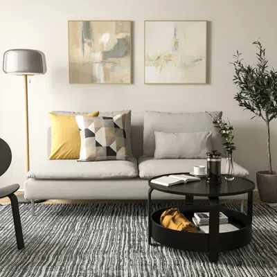 Ikea Söderhamn Sofa Section, Fridtuna Light Beige, Width: 73 1/4 " In Neutral