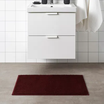 Ikea Södersjön Bath Mat, Deep Red, 20x31 "