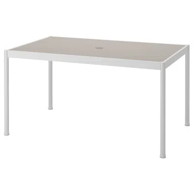 Ikea Segerön Table, Outdoor, White/beige, 35 7/8x57 7/8 "