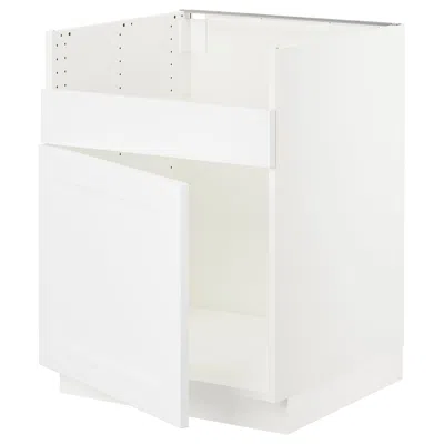 Ikea Sektion Base Cabinet For Havsen Single Bowl Sink, White/axstad Matte White, 24x24x30 "