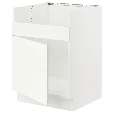 Ikea Sektion Base Cabinet For Havsen Single Bowl Sink, White/vallstena White, 24x24x30 "