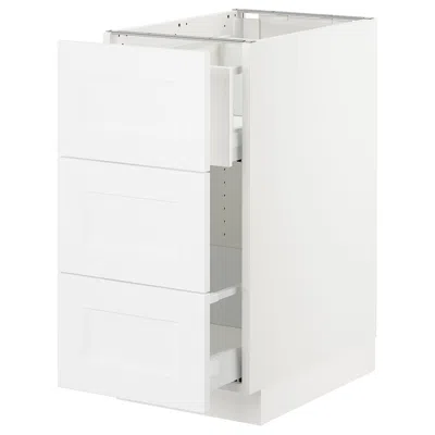 Ikea Sektion Base Cabinet For Recycling, White Maximera/axstad Matte White, 15x24x30 "