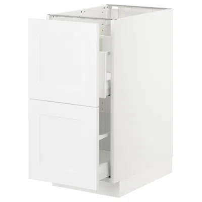 Ikea Sektion Base Cabinet For Recycling, White Maximera/axstad Matte White, 15x24x30 "