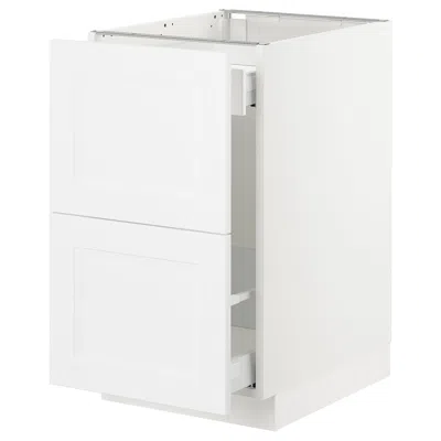 Ikea Sektion Base Cabinet For Recycling, White Maximera/axstad Matte White, 18x24x30 "
