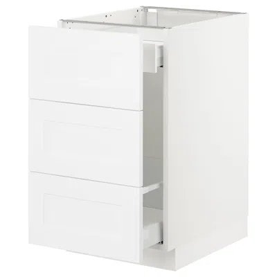 Ikea Sektion Base Cabinet For Recycling, White Maximera/axstad Matte White, 18x24x30 "