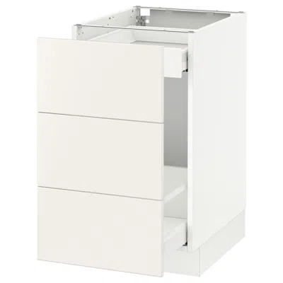 Ikea Sektion Base Cabinet For Recycling, White Maximera/veddinge White, 18x24x30 "