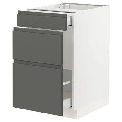 Ikea Sektion Base Cabinet For Recycling, White Maximera/voxtorp Dark Gray, 18x24x30 "