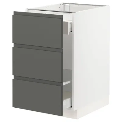 Ikea Sektion Base Cabinet For Recycling, White Maximera/voxtorp Dark Gray, 18x24x30 "