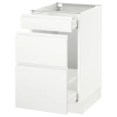 Ikea Sektion Base Cabinet For Recycling, White Maximera/voxtorp Matte White, 18x24x30 "