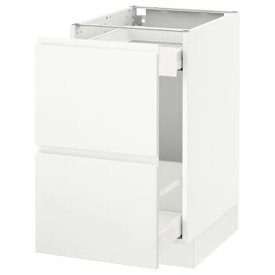 Ikea Sektion Base Cabinet For Recycling, White Maximera/voxtorp Matte White, 18x24x30 "