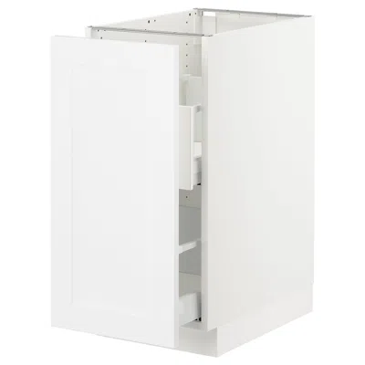 Ikea Sektion Base Cabinet For Sorting + 1 Door, White Maximera/axstad Matte White, 15x24x30 "