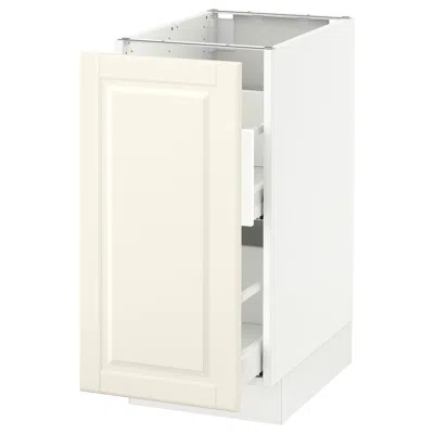 Ikea Sektion Base Cabinet For Sorting + 1 Door, White Maximera/bodbyn Off-white, 15x24x30 "