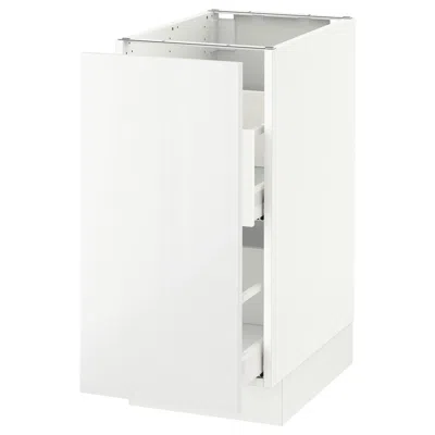 Ikea Sektion Base Cabinet For Sorting + 1 Door, White Maximera/ringhult White, 15x24x30 "