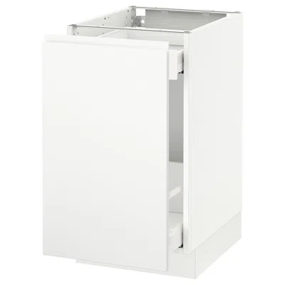 Ikea Sektion Base Cabinet For Sorting + 1 Door, White Maximera/voxtorp Matte White, 18x24x30 "