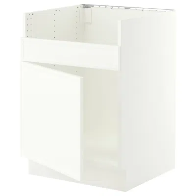 Ikea Sektion Base Cabinet For Tallsjön Sink, White/aspudden Matte White, 24x24x30 "