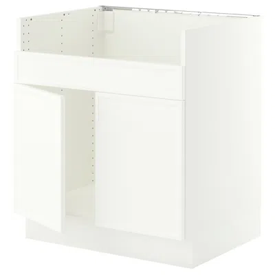 Ikea Sektion Base Cabinet For Tallsjön Sink, White/aspudden Matte White, 30x24x30 "