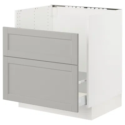 Ikea Sektion Base Cabinet For Tallsjön Sink, White/lerhyttan Light Gray, 30x24x30 "