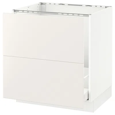 Ikea Sektion Base Cabinet For/sink & Recycling, White Maximera/veddinge White, 30x24x30 "