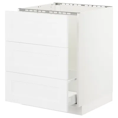 Ikea Sektion Base Cabinet For/sink & Waste Sorting, White Maximera/axstad Matte White, 24x24x30 "