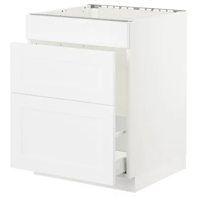 Ikea Sektion Base Cabinet For/sink & Waste Sorting, White Maximera/axstad Matte White, 24x24x30 "